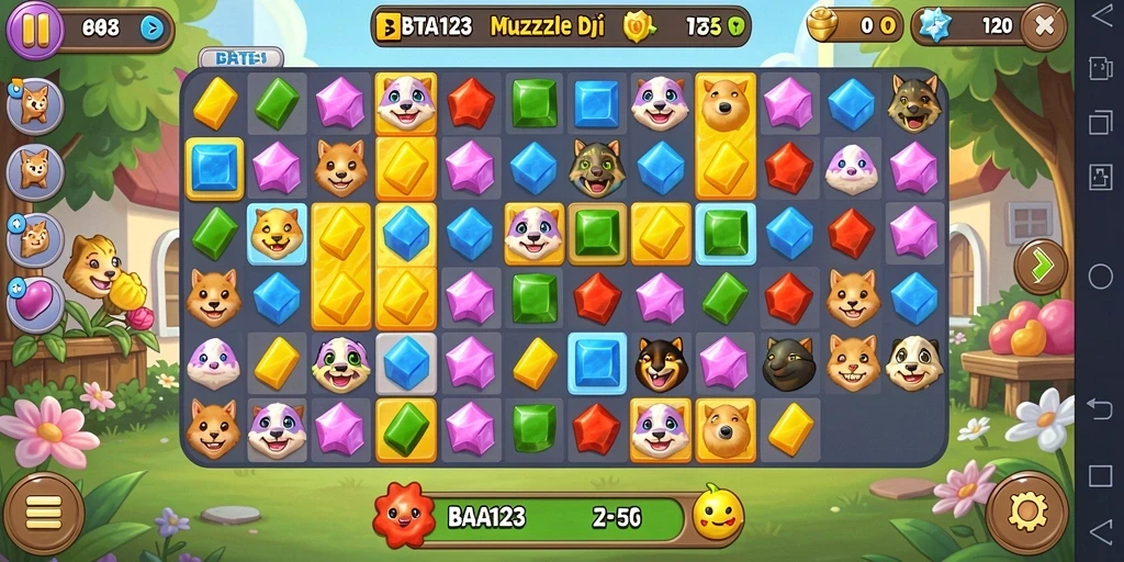 Tampilan gameplay BATA123 yang seru dan menantang.