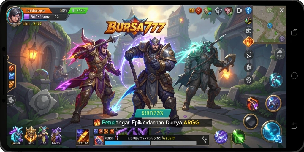 Tampilan gameplay BURSA777 yang penuh aksi dan petualangan
