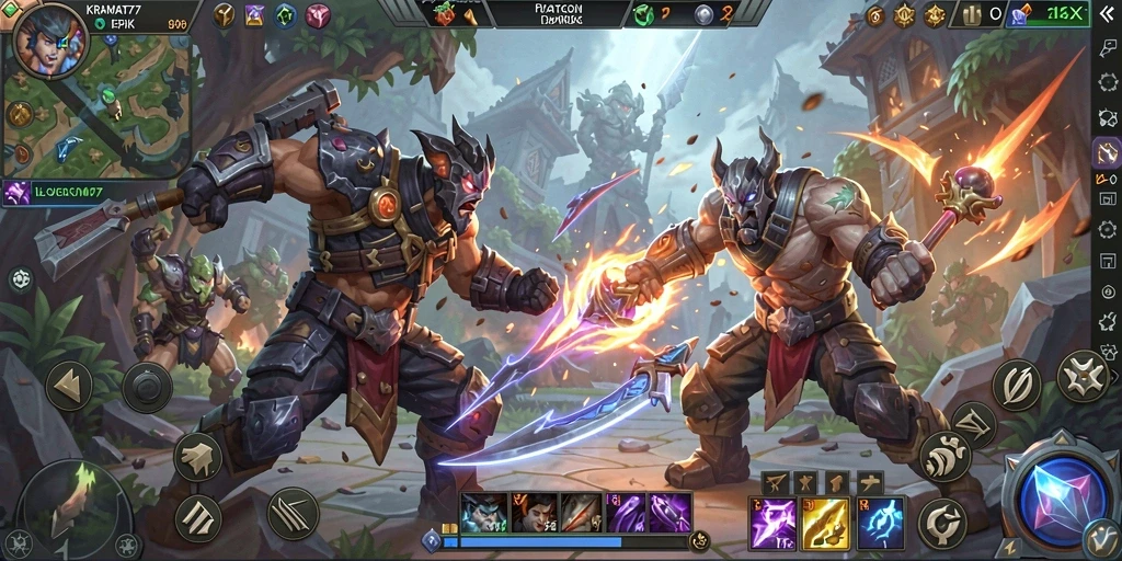 Tampilkan aksi seru dalam gameplay KRAMAT77 yang mendebarkan.