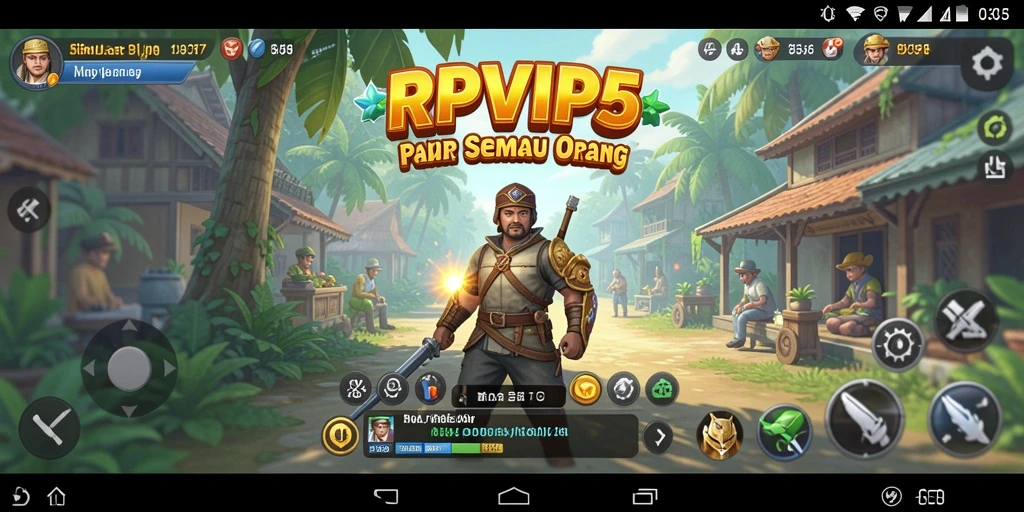 Tampilan gameplay RPVIP5 dengan grafis yang menarik