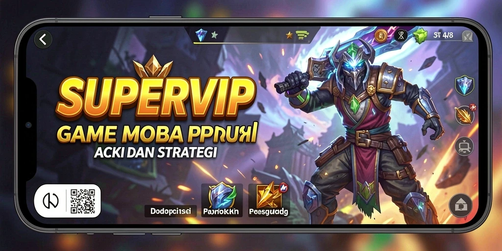 Tampilan gameplay SUPERVIP yang menegangkan dan seru.