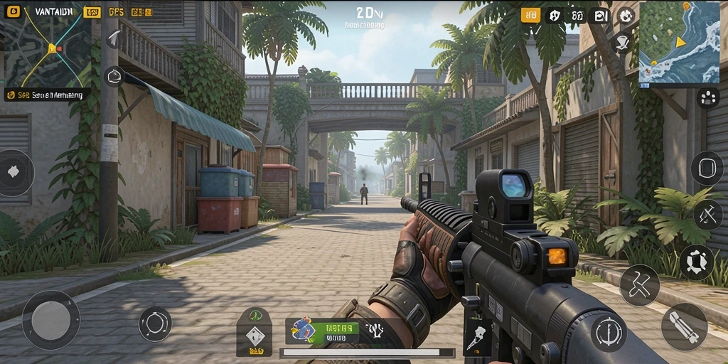 Tampilan gameplay seru dari VANTAIDN dengan aksi TPS yang mendebarkan.